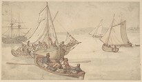 Ships and Sailors, Thomas Rowlandson British, Watercolor