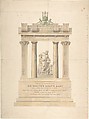 Monument to Sir Walter Scott, Bart., Charles Harriott Smith  British, Graphite