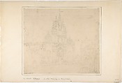 Church of St. John the Baptist at the Béguinage, Brussels, William Frome Smallwood British, Graphite