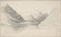 Lake of Thun looking North, Clarkson Stanfield  British, Graphite