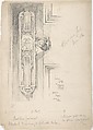 Design for a Door Plate, for "The Builder's Journal", Florence Steele  British, Graphite