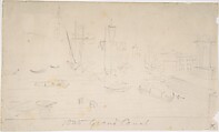 Grand Canal, Venice, Anonymous, 19th century, Graphite