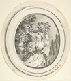 Marton, ou la jeune bouquetière, Montbrian De Chateauvieux, Graphite, pen and black ink