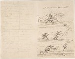Illustrated letter to M. Roland, Rosa Bonheur (French, Bordeaux 1822–1899 Thomery), Pen and brown ink on machine-laid paper