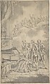 A Musical Gathering, Samuel Wale  British, Pen and ink, brush and gray wash, over graphite