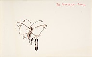 The Butterfly Badge, Pickford Robert Waller British, Pen and brown ink and watercolor
