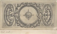 Design for a Staircase Ceiling, Isaac Ware  British, Pen and ink, brush and wash