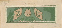 Textile Designs, John Sylvester Wheelwright (British, Edgware, Middlesex 1885–1962 Watford, Hertfordshire), Graphite, watercolor, gouache (bodycolor) and ink