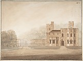 Design for Bishopsgate Lodge, at Windsor Castle, Berkshire, Sir Jeffery Wyatville  British, Pen and watercolor over graphite