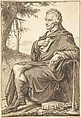 Portrait of Count Vittorio Alfieri, Jean-Baptiste-François Bosio (French, Monaco 1764–1827 Paris), Brush and brown wash over graphite