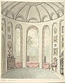 Lea Castle, Worcestershire, Saloon, Looking North, John Carter  British, Watercolor