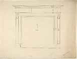 Design for a Chimneypiece, Sir William Chambers  British, born Sweden, Pen and ink
