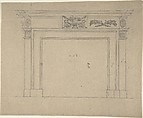 Design for a Chimneypiece, Sir William Chambers (British (born Sweden), Göteborg 1723–1796 London), Pen and ink