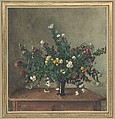Bouquet of Small Chrysanthemums, Léon Bonvin (French, Paris 1834–1866 Meudon), Watercolor and gouache