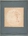 Design for a Medal: Marine 1758, Edme Bouchardon (French, Chaumont 1698–1762 Paris), Red chalk; red chalk wash surrounding design