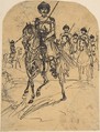 Muscovite Rider, Rodolphe Bresdin (French, Montrelais 1822–1885 Sèvres), Pen and black ink