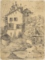 A Rustic Country House, Rodolphe Bresdin (French, Montrelais 1822–1885 Sèvres), Pen and black ink