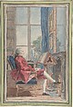 Jean-Pierre de Bougainville, Louis de Carmontelle (French, Paris 1717–1806 Paris), Watercolor over graphite and black and red chalk