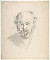 Portrait of the Artist (recto); Fragment of a Landscape Study (verso), Paul Cézanne (French, Aix-en-Provence 1839–1906 Aix-en-Provence), Graphite
