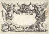 Design for ornamental cartouche, After Quentin Pierre Chedel (French, Châlons-en-Champagne 1705–1763 Châlons-en-Champagne), Engraving