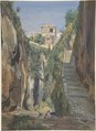 A Glen in Sorrento, Thomas Hartley Cromek British, Watercolor over graphite