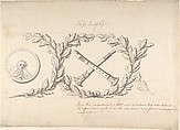 Design for a Frieze Ornamented with Musical Instruments, Thomas Hardwick  British, Pen and ink, brush and wash