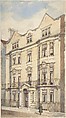 Elevation of 30 Charles Street, Mayfair, London, Charles H. Freeman American, Ink, watercolor and gouache