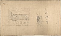 Dwelling house at Esher for Mrs. Wethered: Two plans, Ernest Geldart (British, London 1848–1929), Pen and ink, over graphite, with watercolor