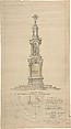 Gravesend War Memorial, Ernest Geldart British, Graphite, pen and ink, brush and wash