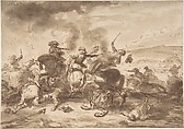 Combat of Cavalry, After Jacques Courtois (French, Saint-Hippolyte 1621–1676 Rome) (