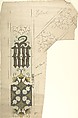 Design for a White Chasuble, Ernest Geldart British, Graphite, pen and ink with watercolor