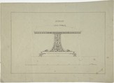 Design for Loo-Table, Robert William Hume  British, Pen and ink