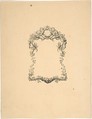Design for Frame, Robert William Hume  British, Pen and ink, brush and wash