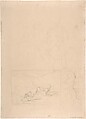 Portrait of a Woman (Mrs. von Kobestein?); verso: Sketches of two or three compositions, including a landscape, Hans Thoma (German, Bernau im Schwarzwald 1839–1924 Karlsruhe), Pen and brush and brown-gray ink.