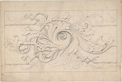 Designs for borders and corners, acanthus, Robert William Hume (British, London 1816–1904 Long Island City), Pen and ink, graphite
