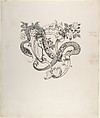 Unused Tailpiece Design for "The Duchess of Malfi", Henry Weston Keen  British, Pen and black ink