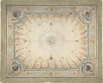 Ceiling Design for the Boudoir, Ardgowan, J. S. Pearse  British, Watercolor over graphite