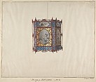Design for a Hall Lamp No.6, Lamqua  Chinese, Watercolor