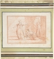Study for a Book Illustration, Charles Dominique Joseph Eisen (French, Valenciennes 1720–1778 Brussels), Red chalk with graphite underdrawing