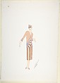 Erté (Romain de Tirtoff) | Design for Davidow, New York: Dress, Hat and ...