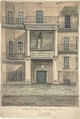 The Duke of Queensbury's House, Piccadilly, Anonymous, British, 19th century British, Watercolor and pen and ink