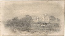 Landscape, Anonymous, British, early 19th century  British, Brush and gray wash, touches of black pen and ink