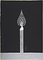 Design for Silver "Porteuse" of "Deuxième Voile" for "Les Mariages," George White's Scandals, Erté (Romain de Tirtoff) French, born Russia, Gouache and metallic paint