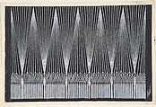 Design for Beaded Curtain (Quatrième Voile) for "Les Mariages," George White's Scandal, Erté (Romain de Tirtoff) French, born Russia, Gouache and metallic paint