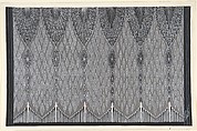Design for Silver and Black Curtain (Deuxième Voile) for "Les Mariages," George White's Scandals, New York, Erté (Romain de Tirtoff) French, born Russia, Gouache and metallic paint