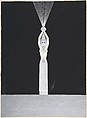 Design for "Porteuse" of "Quatrième Voile" for "Les Mariages," George White's Scandal, Erté (Romain de Tirtoff) French, born Russia, Gouache and metallic paint