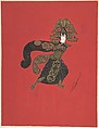 Costume design for "Vente d'Ouest", Erté (Romain de Tirtoff)  French, born Russia, Gouache and metallic paint.