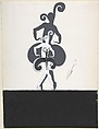 Charleston Costume for "Prince Amoureux," George White's Scandals, New York, Erté (Romain de Tirtoff)  French, born Russia, Gouache and metallic paint
