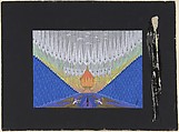 "Finale" Angels Playing Harps, Trumpets and Lyres,  Set Design for "The Blues," George White's Scandals, New York,, Erté (Romain de Tirtoff)  French, born Russia, Gouache and metallic paint