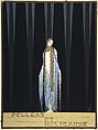 Costume Design for "Pelleas et Melisande," Metropolitan Opera, New York, Erté (Romain de Tirtoff)  French, born Russia, Gouache and metallic paint